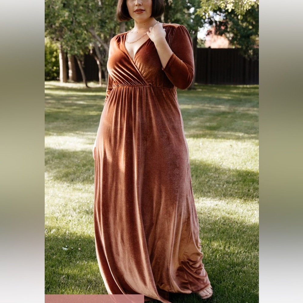 Baltic Born Brand Sophia Velvet maxi dress nwt
